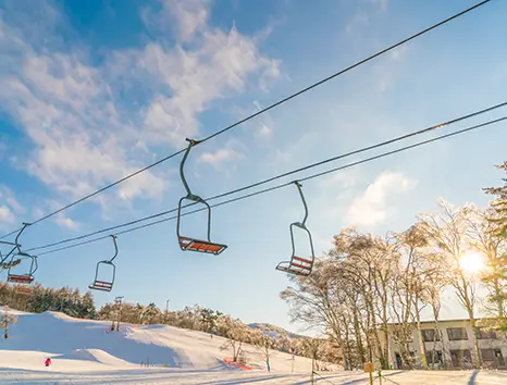 ski resort chairlifts